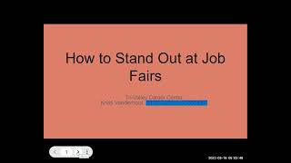 How to Stand Out at Job Fairs