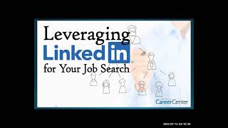 Leveraging LinkedIn Workshop